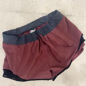 MPG PINK ATHLETIC TRACK SHORTS WITH ELASTIC TIE